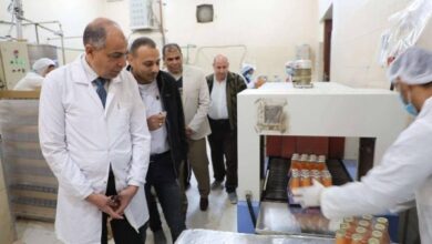 إقامة محطة مياه شرب بالمنطقة الصناعية في المنيا