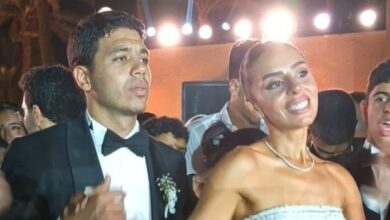 كريم عبد العزيز و ماجد الكدواني ونجوم الفن بحفل زفاف حفيد عادل إمام