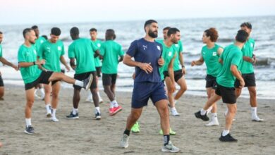 لرفع المعدلات البدنية للاعبين.. تدريبات المصري على رمال شواطئ بورسعيد «صور»
