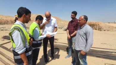 هشام نصر يتفقد سير العمل بفرع أكتوبر.. وبدء تشييد ملاعب كرة القدم