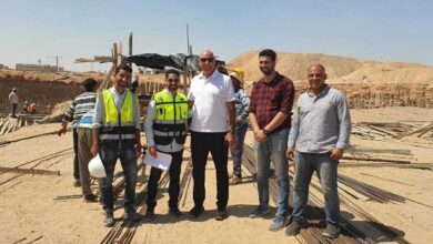 هشام نصر يتفقد سير العمل بفرع أكتوبر.. وبدء تشييد ملاعب كرة القدم